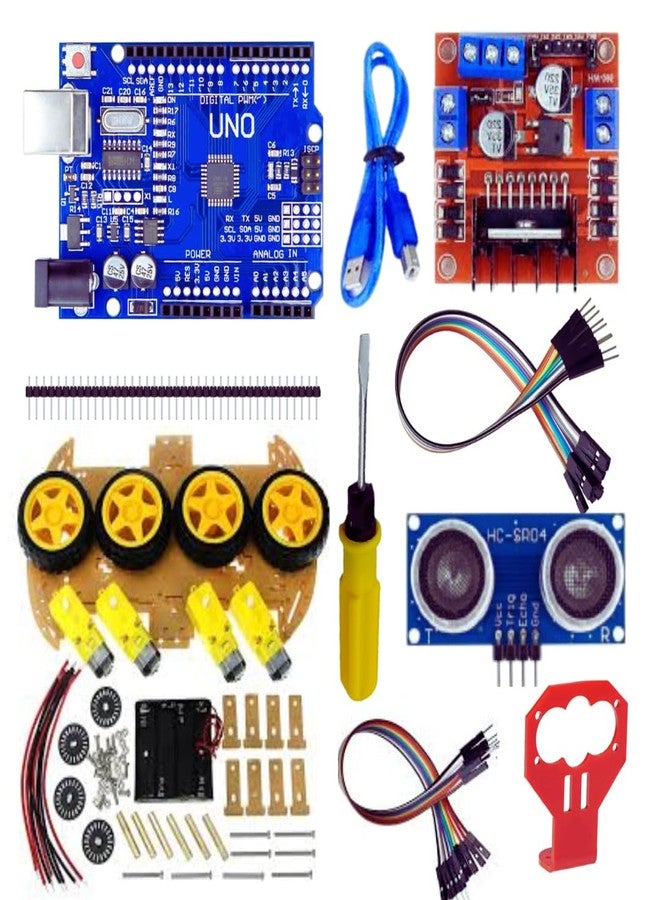 ROBOINNOVATION (2-in-1 Robotics Kit | Obstacle Avoiding & Human Following Robot DIY Kit | 4WD Smart Car STEM Learning Kit with Online Guide - Image 2